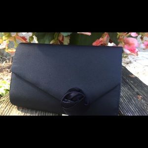 Classic black clutch